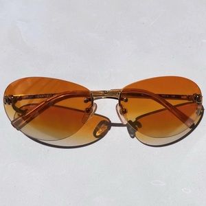 Chanel orange sunglasses